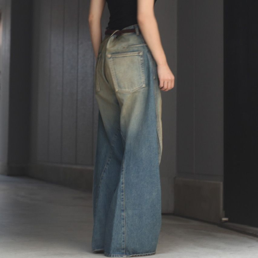 NVRFRGT - 【残りわずか】3D Twisted Wide Leg Jeans | ACRMTSM