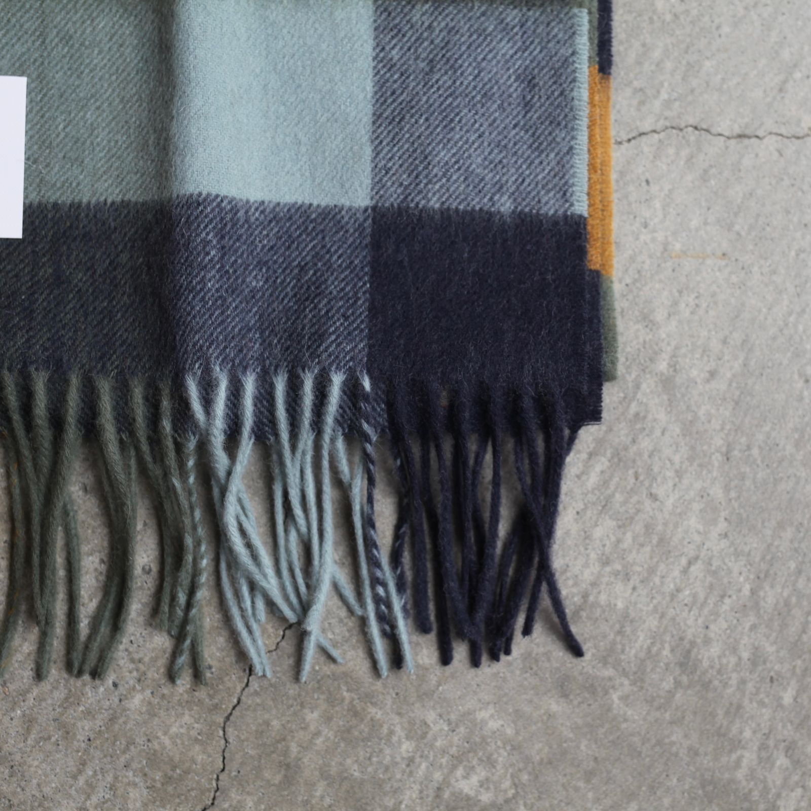 【残り一点】Lambswool Tattersall Scarf