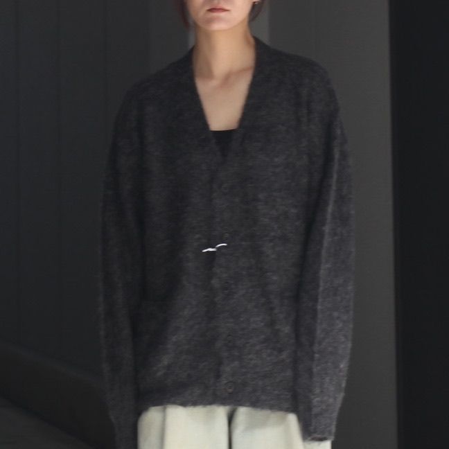 【残り一点】3color Mix Baby Alpaca Cardigan