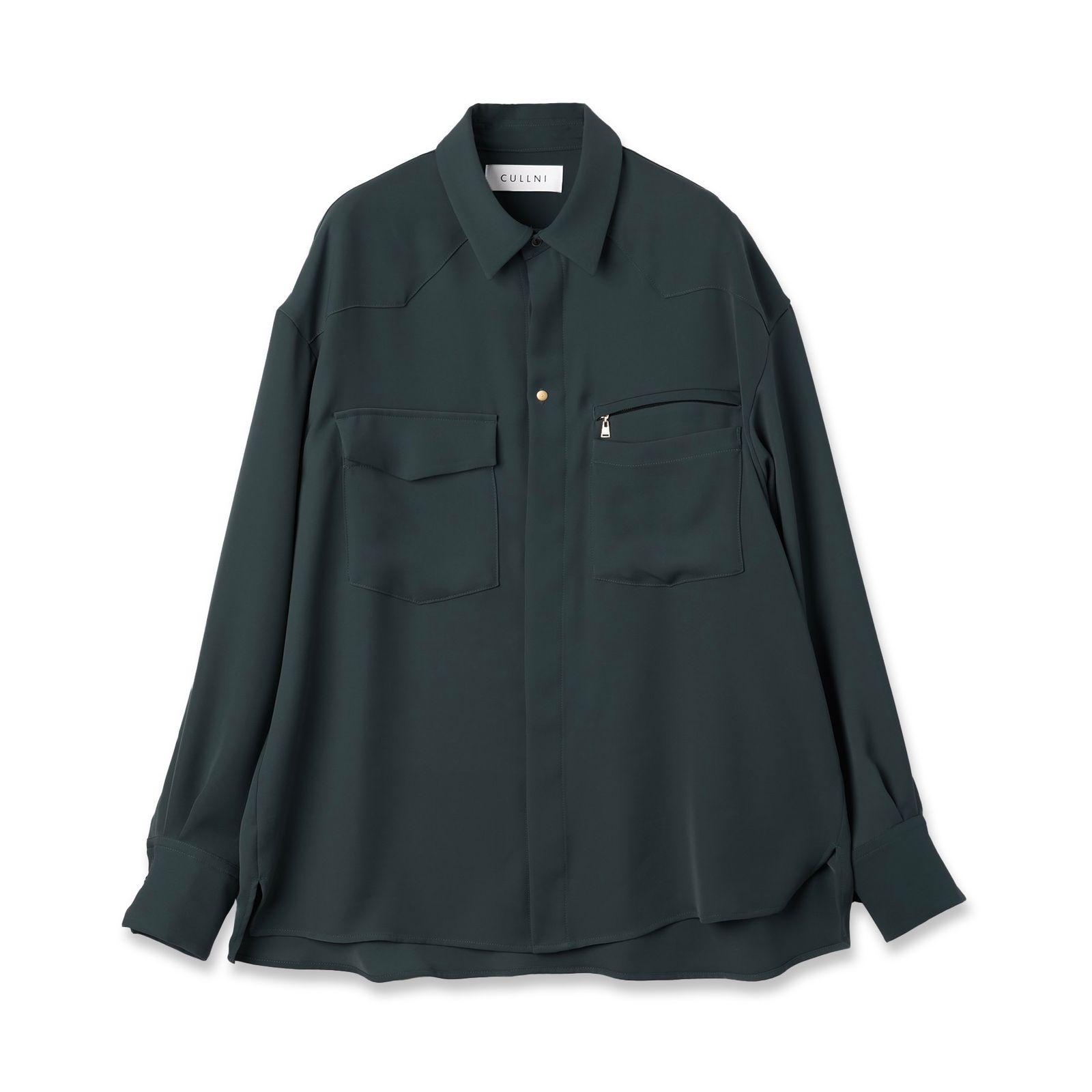 CULLNI - 【残り一点】Dry Double Satin Pocket Shirt | ACRMTSM