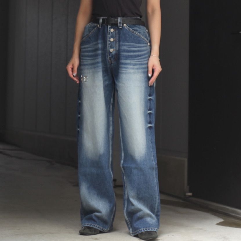 【残り一点】TC Leather Back Pocket Pants