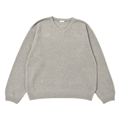 【残り一点】Moss Stitch V Neck PO