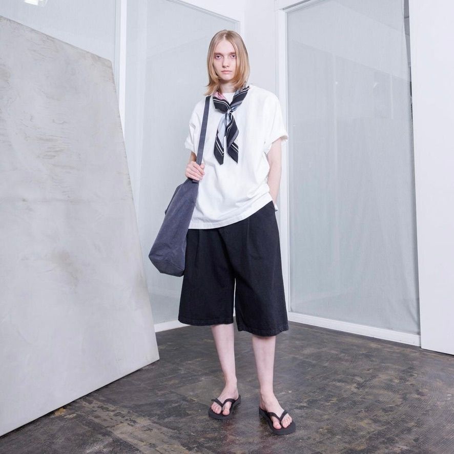 【残り一点】11.5ozブラックデニムショーツ(ONE WASH)