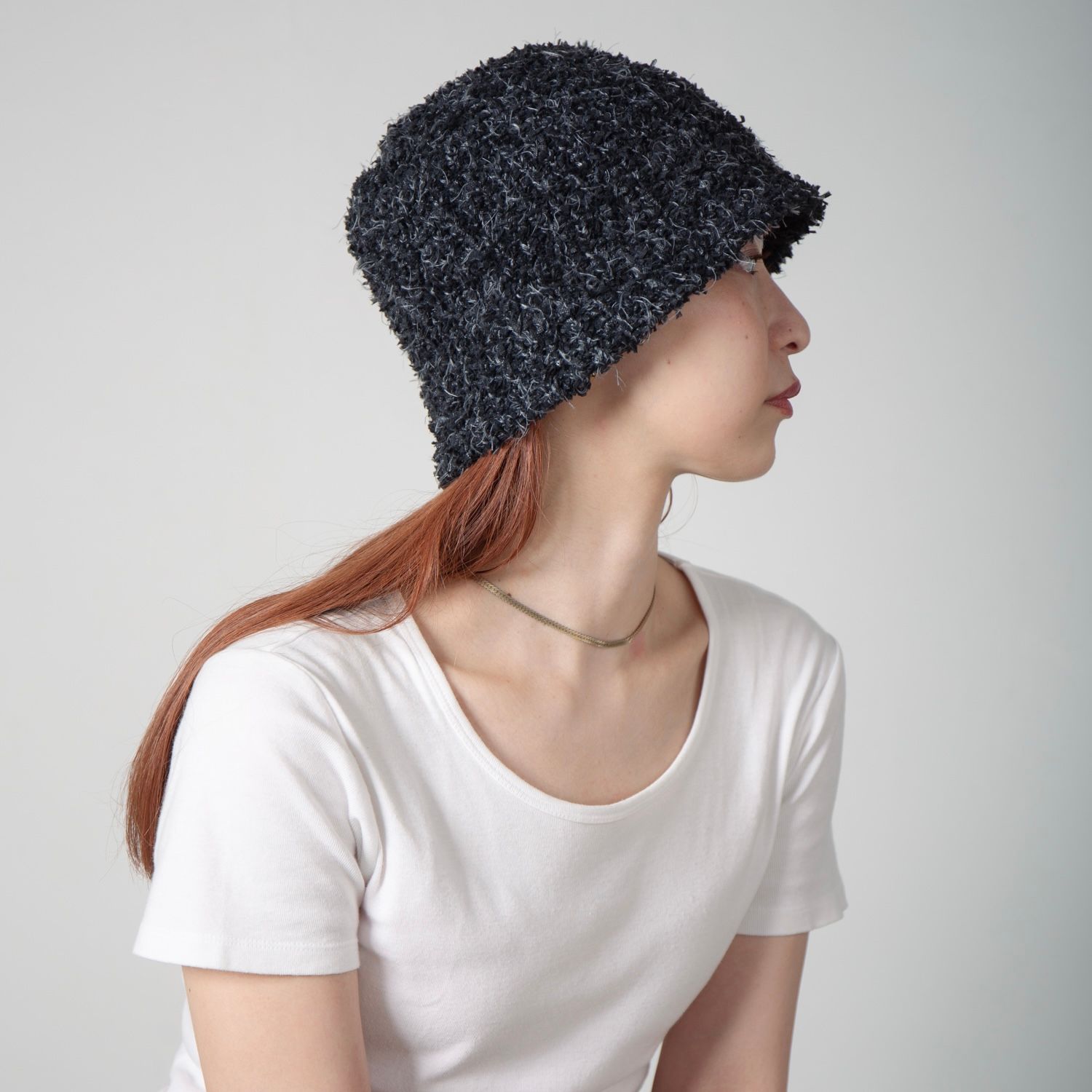 【残り一点】Mix Knit Bucket Hat