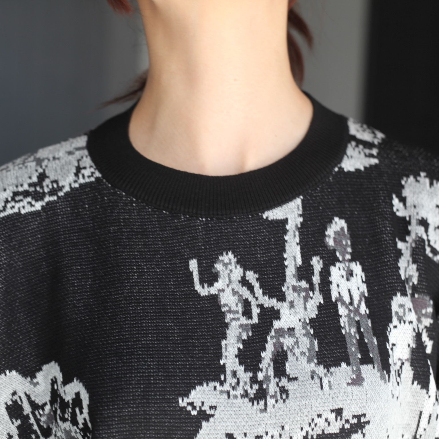 【残り一点】Newcommune Island Jaquard Knit