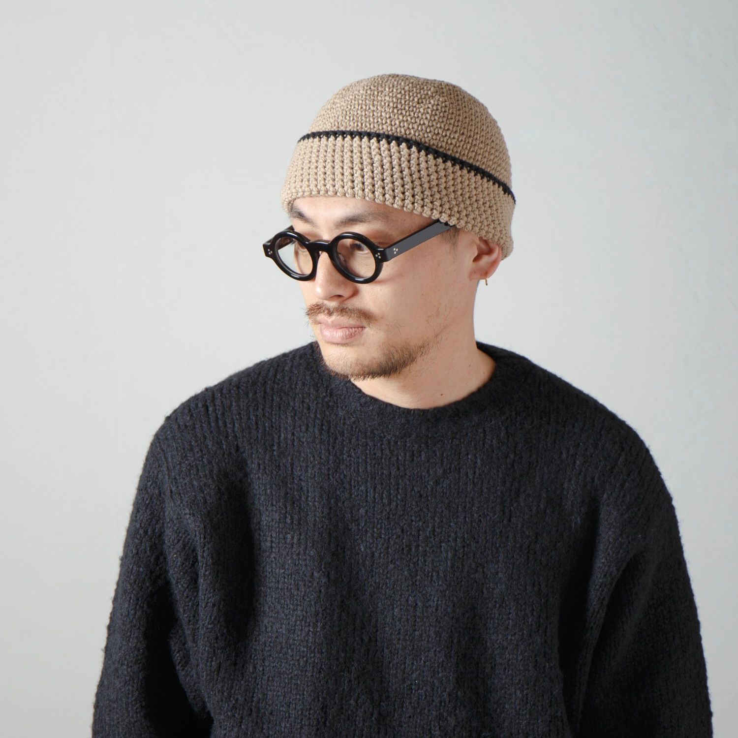 【残りわずか】Hand Knit Crusher Cap