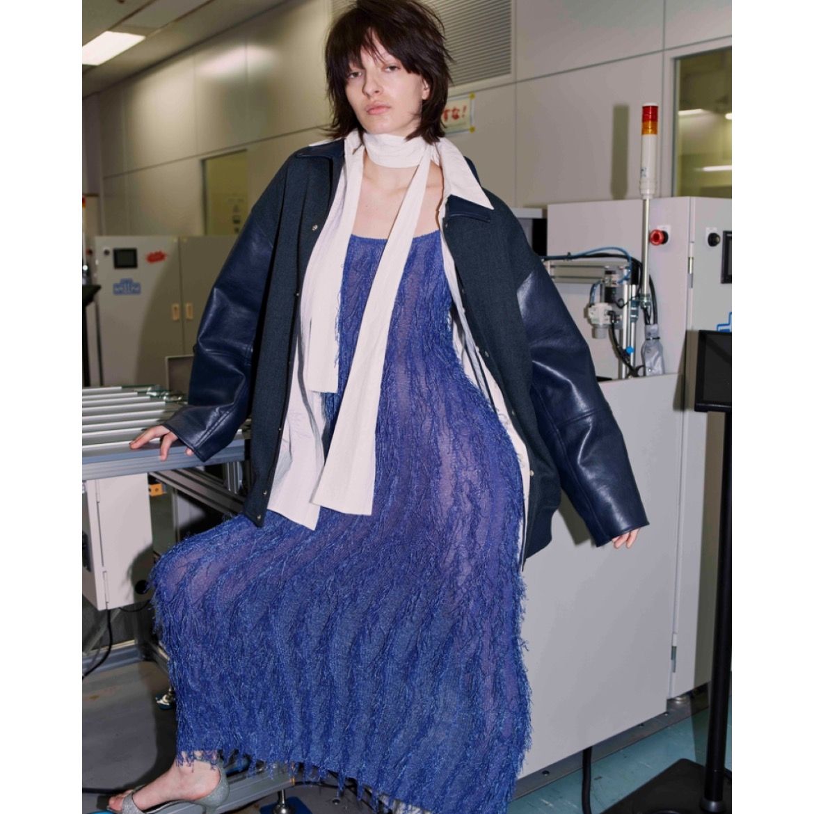【残り一点】Bright Loop Fringe Cami Dress
