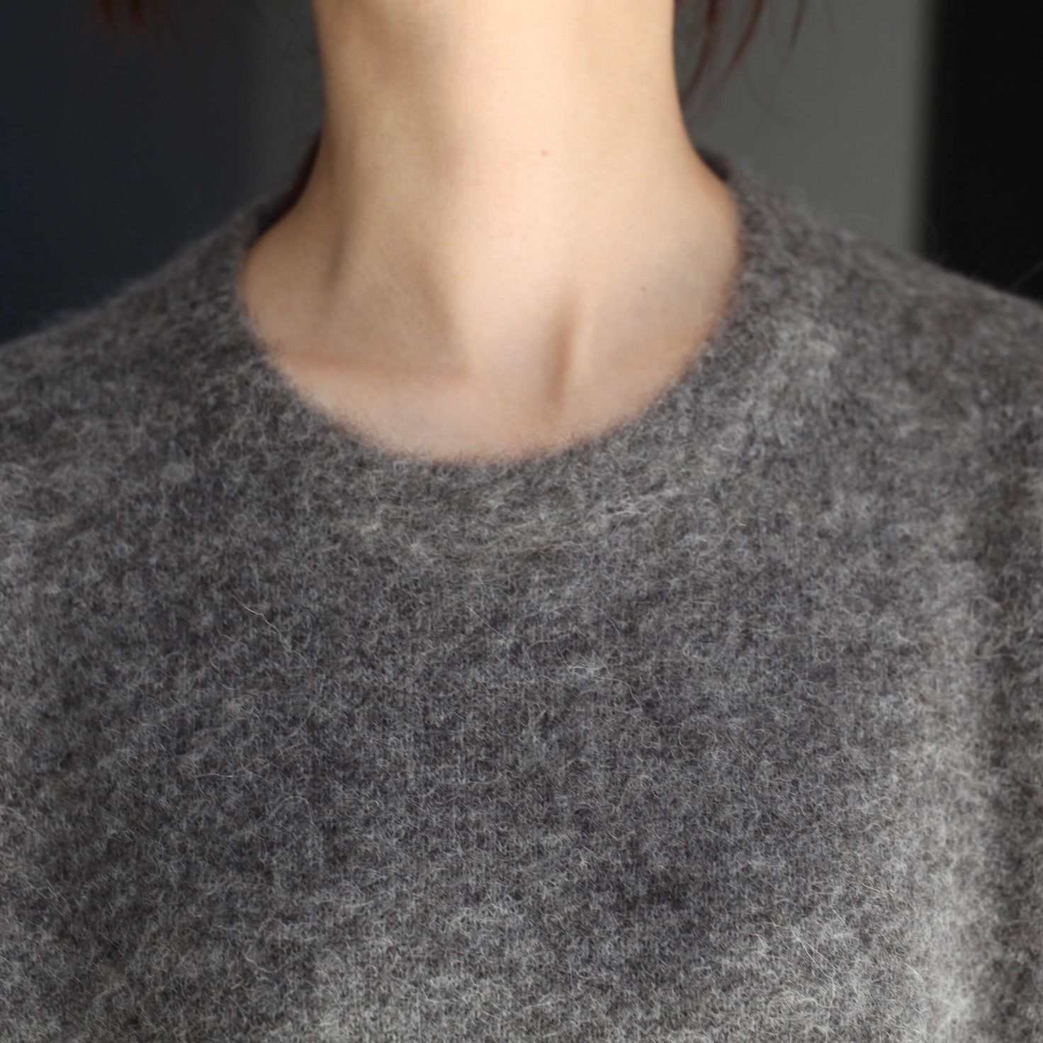 【残り一点】Wool/Alpaca Milled Knit Crew Neck LS