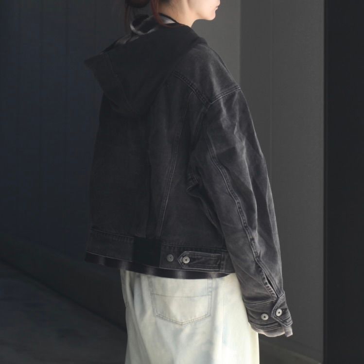 【残り一点】Denim 2-IN-1 Hoodie Jacket