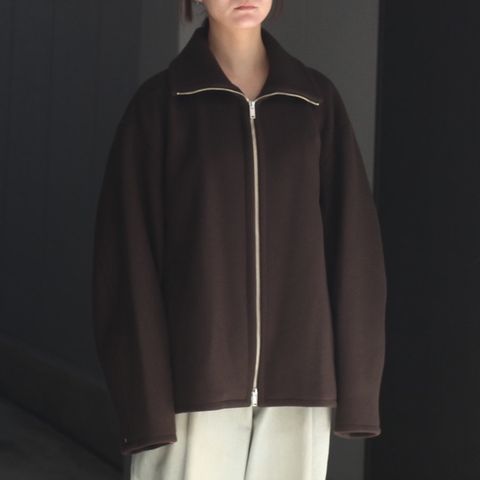 【残り一点】Melton Stand Collar Zip Blouson