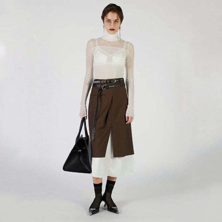 【残り一点】Soft High Gauge Panel Knit