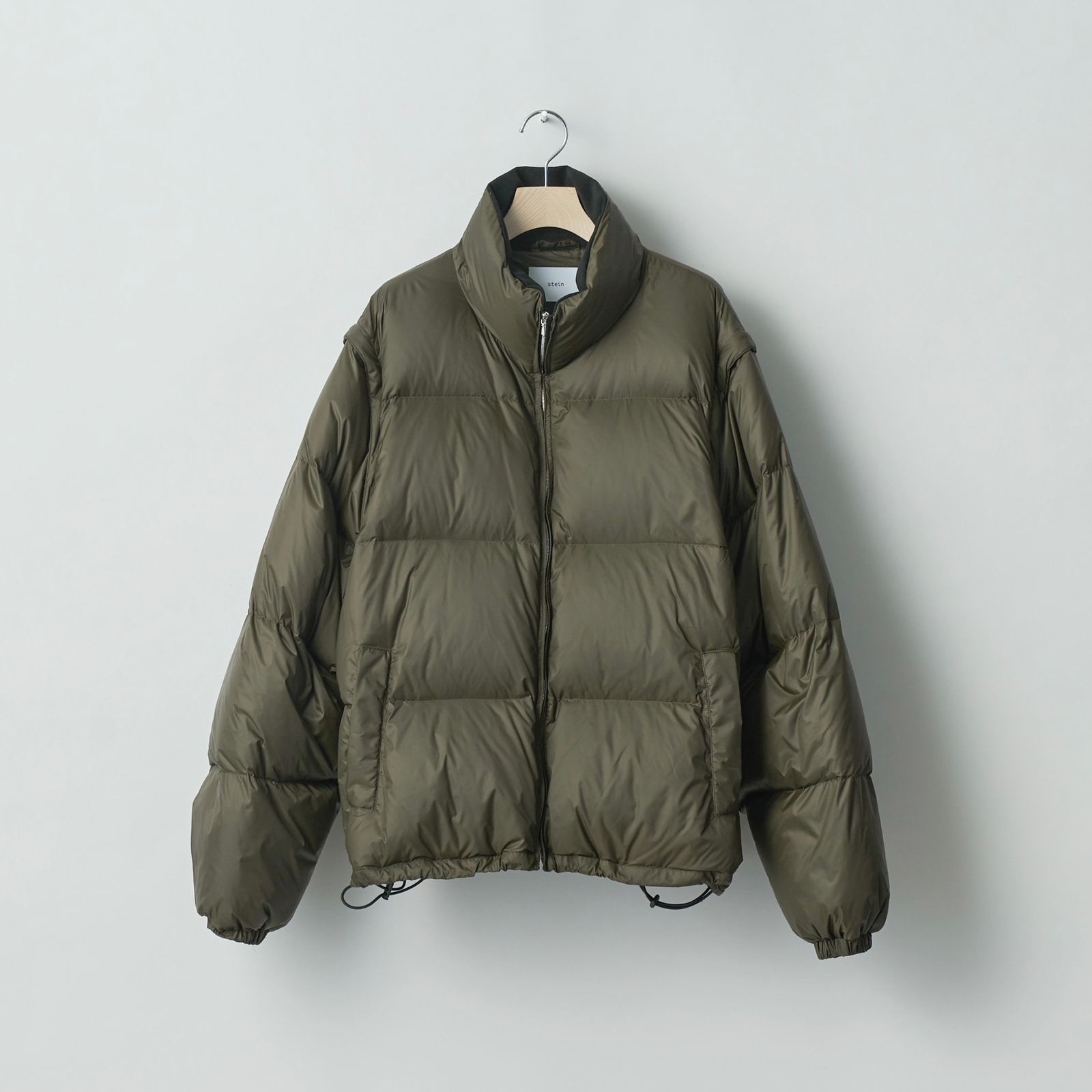 stein - 【残り一点】Detachable Sleeves Cropped Down Jacket 