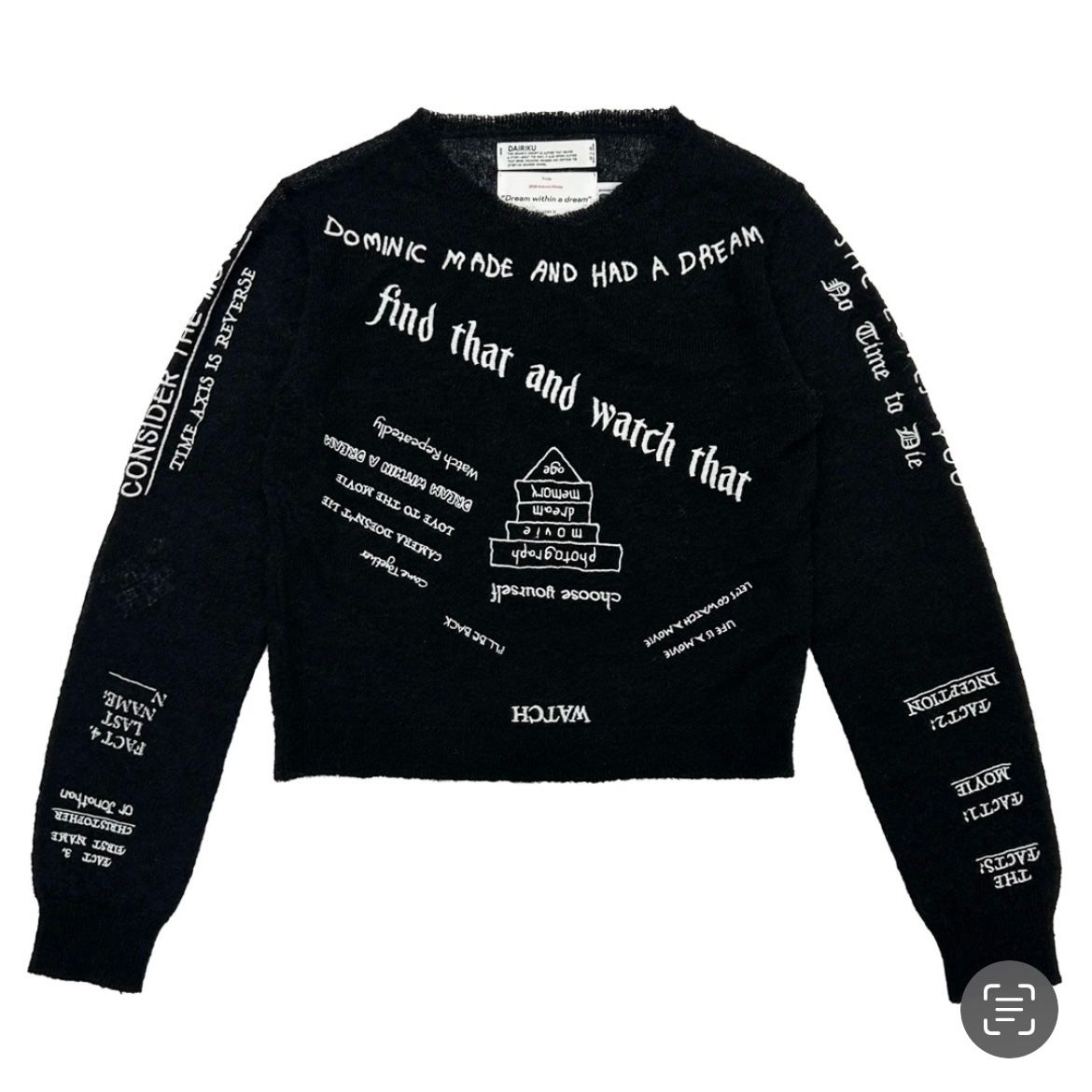 【残り一点】"TATTOO" Mohair Tite Knit