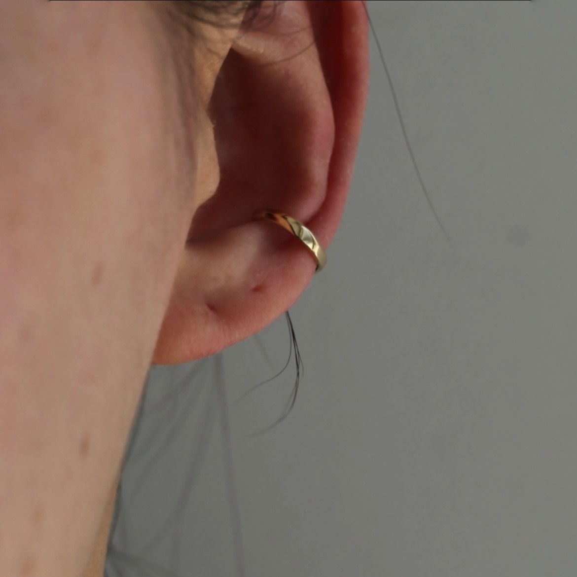 【残り一点】K10 Narrow Ear Cuff_No.3(GOLD)