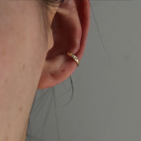 【残り一点】K10 Narrow Ear Cuff_No.3(GOLD)