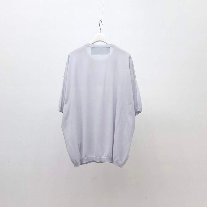 【残り一点】ステッチプリントショートSLニットPO