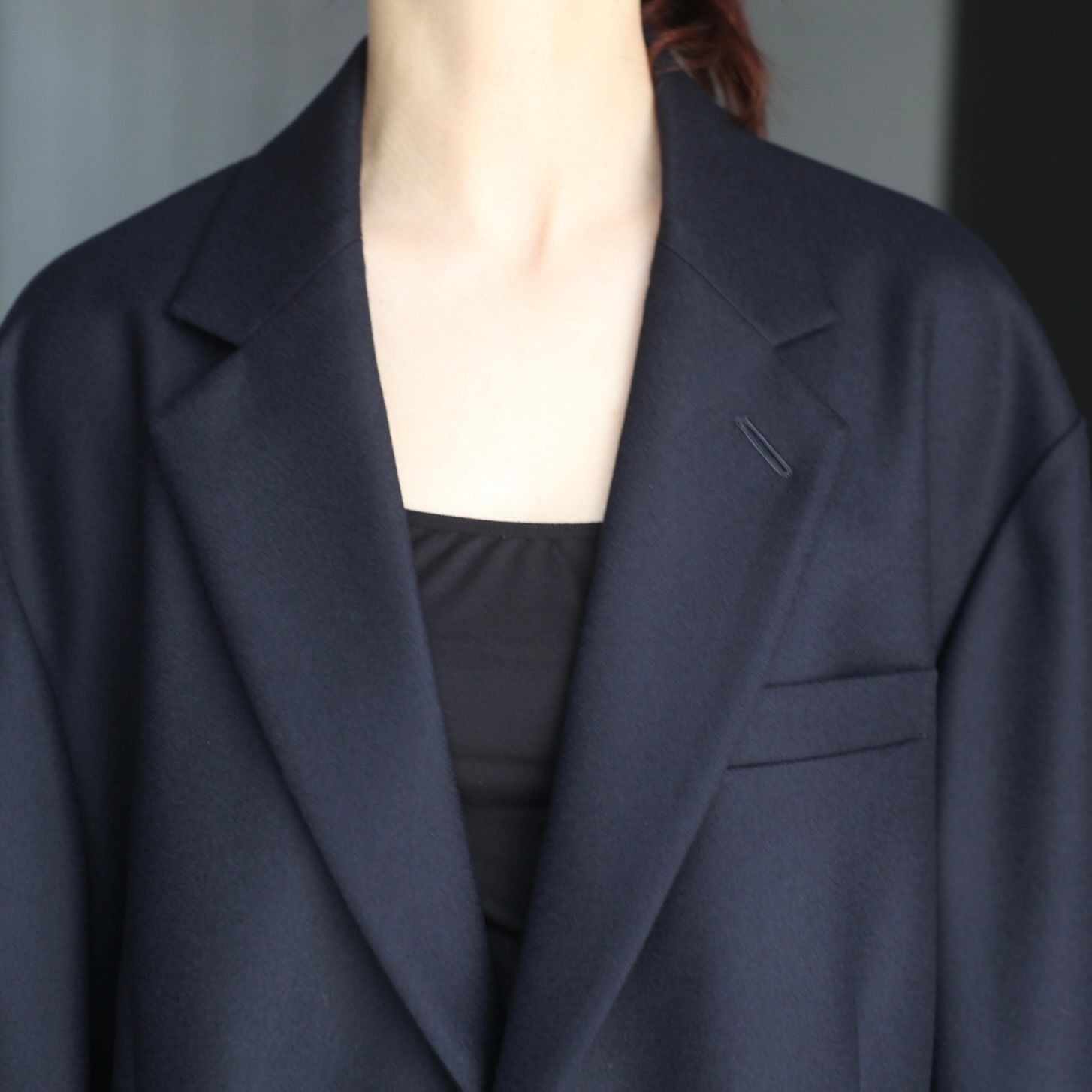 【残り一点】Wool Flannel Oversized Single Breasted Jacket