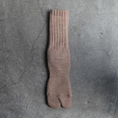 【残りわずか】Tabi Pile Socks Wool(HEATHER BEIGE)