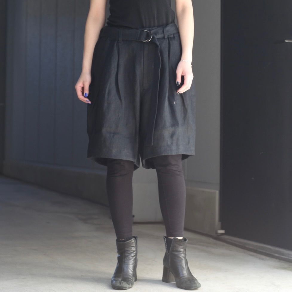 【残り一点】セミウェットリネンショートパンツ