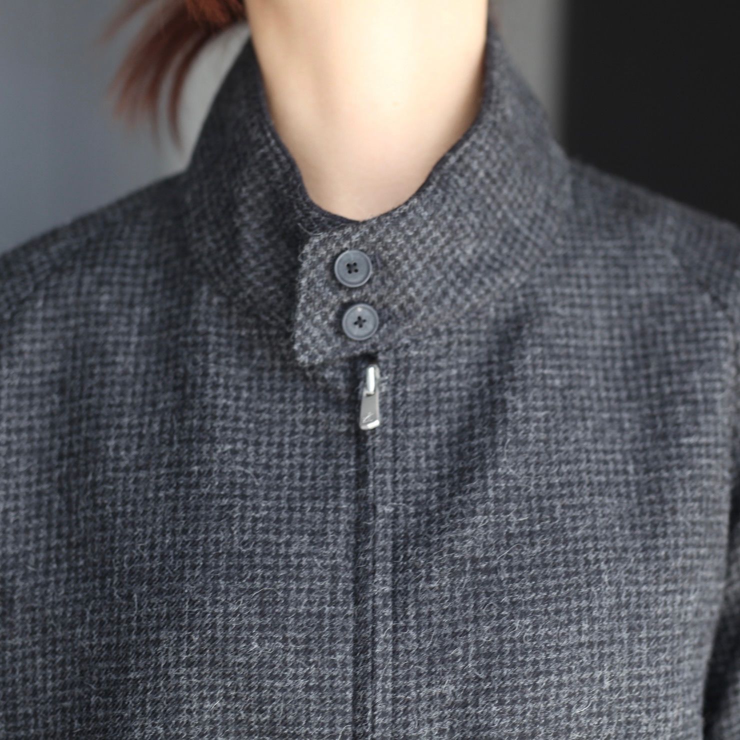 ATON HARRINGTON JACKET グレー ATON HARRINGTON JACKET グレー ATON (MEN) (エイトン) | OUTER