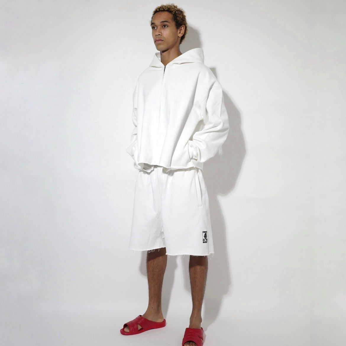 【残り一点】Cut Off Wide Zip Sweat Hoodie