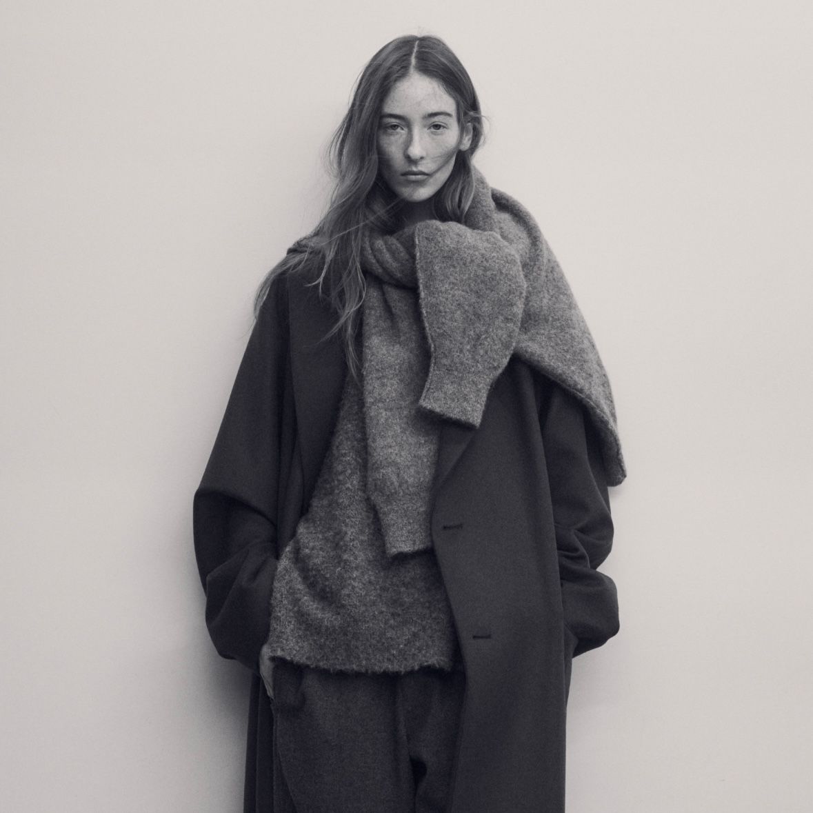 【残りわずか】Wool/Alpaca Knit Crew Neck LS