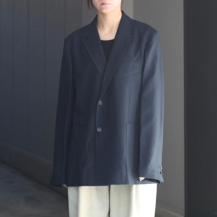 【残り一点】Twist Wool Linen Semi Double Jacket