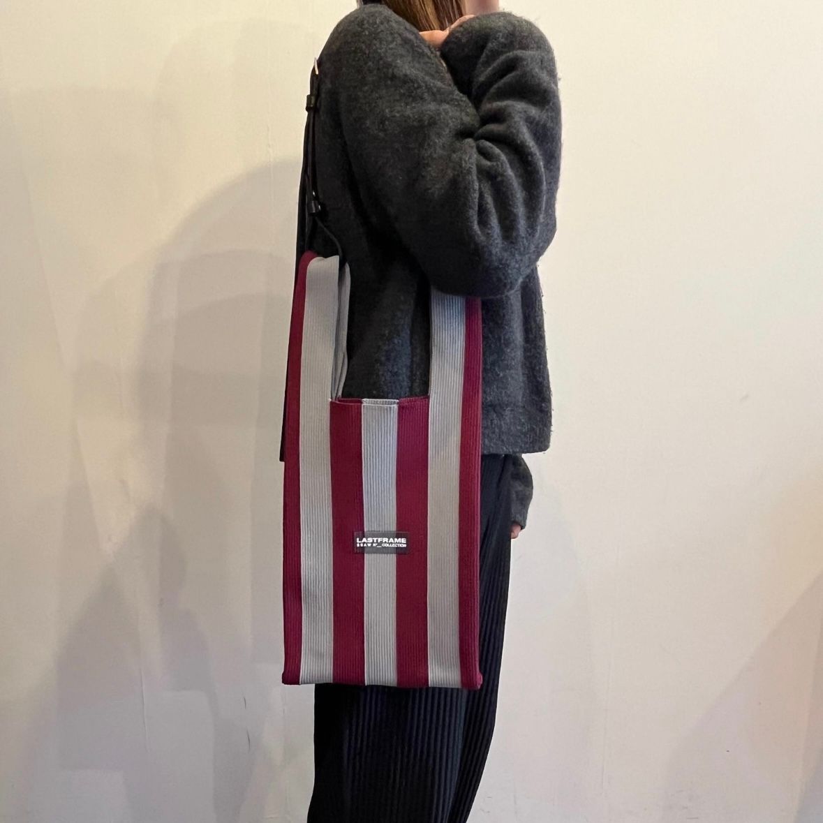 【残り一点】Stripe Market Bag_Medium