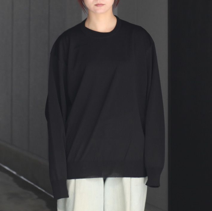 【残り一点】Wool Silk Knit Tucked L/S