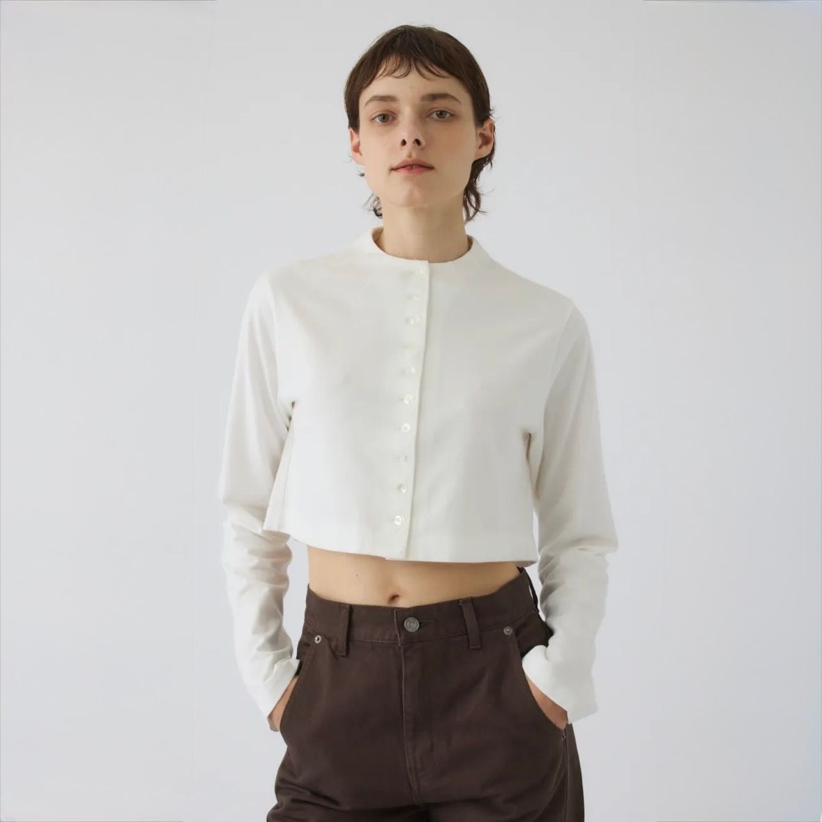 【残り一点】Neck Darts Cut Long T/SH