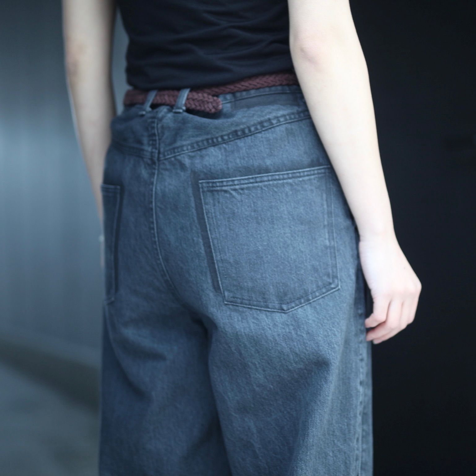 【残り一点】Reconstruction Wide Denim Jeans - XS