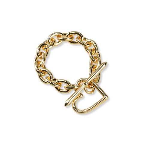 【残りわずか】Heart Bracelet_Medium Link(GOLD)