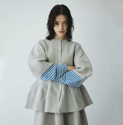 【残り一点】Border Sleeve Knit Tops