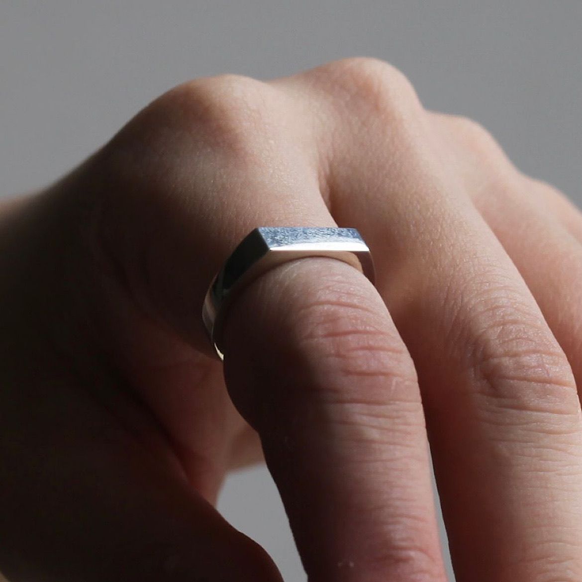 【お取り寄せ注文可能】Square Ring_4.5mm(SILVER)