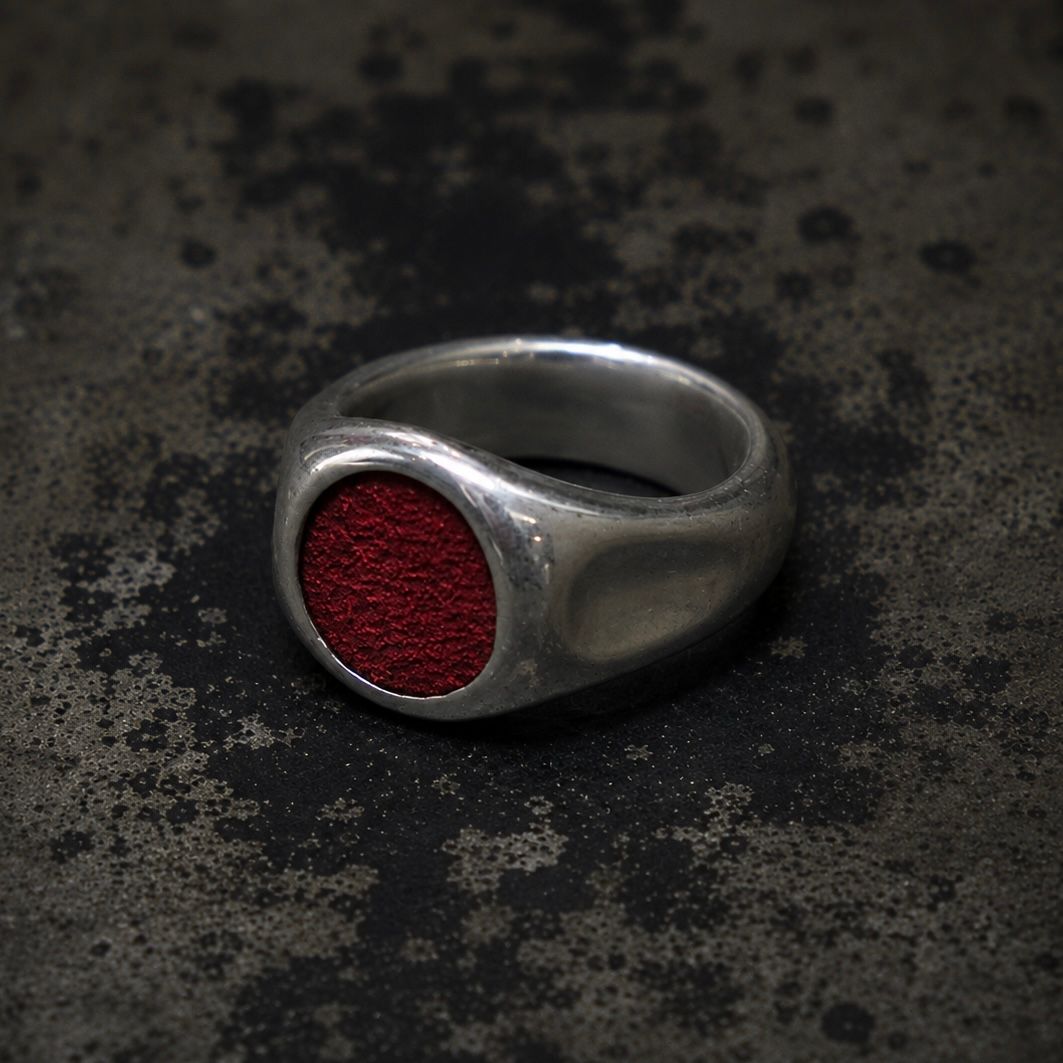 【お取り寄せ注文可能】Leather Jewel Ring