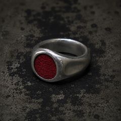 【お取り寄せ注文可能】Leather Jewel Ring