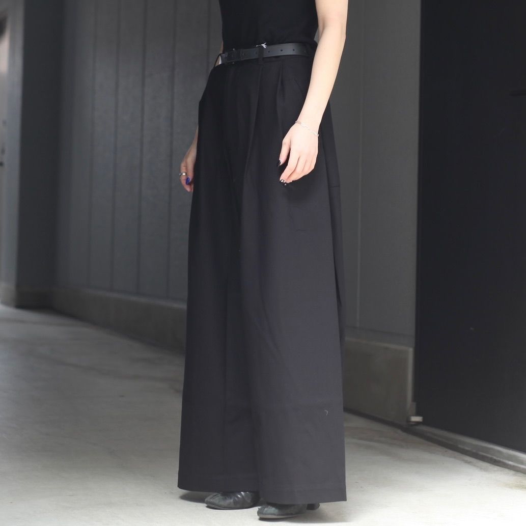 【残り一点】コットンツイルワイドパンツ