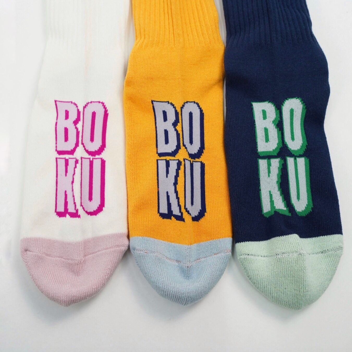 【残りわずか】Boku Tano Socks(BOKU LOGO PILE CREW)