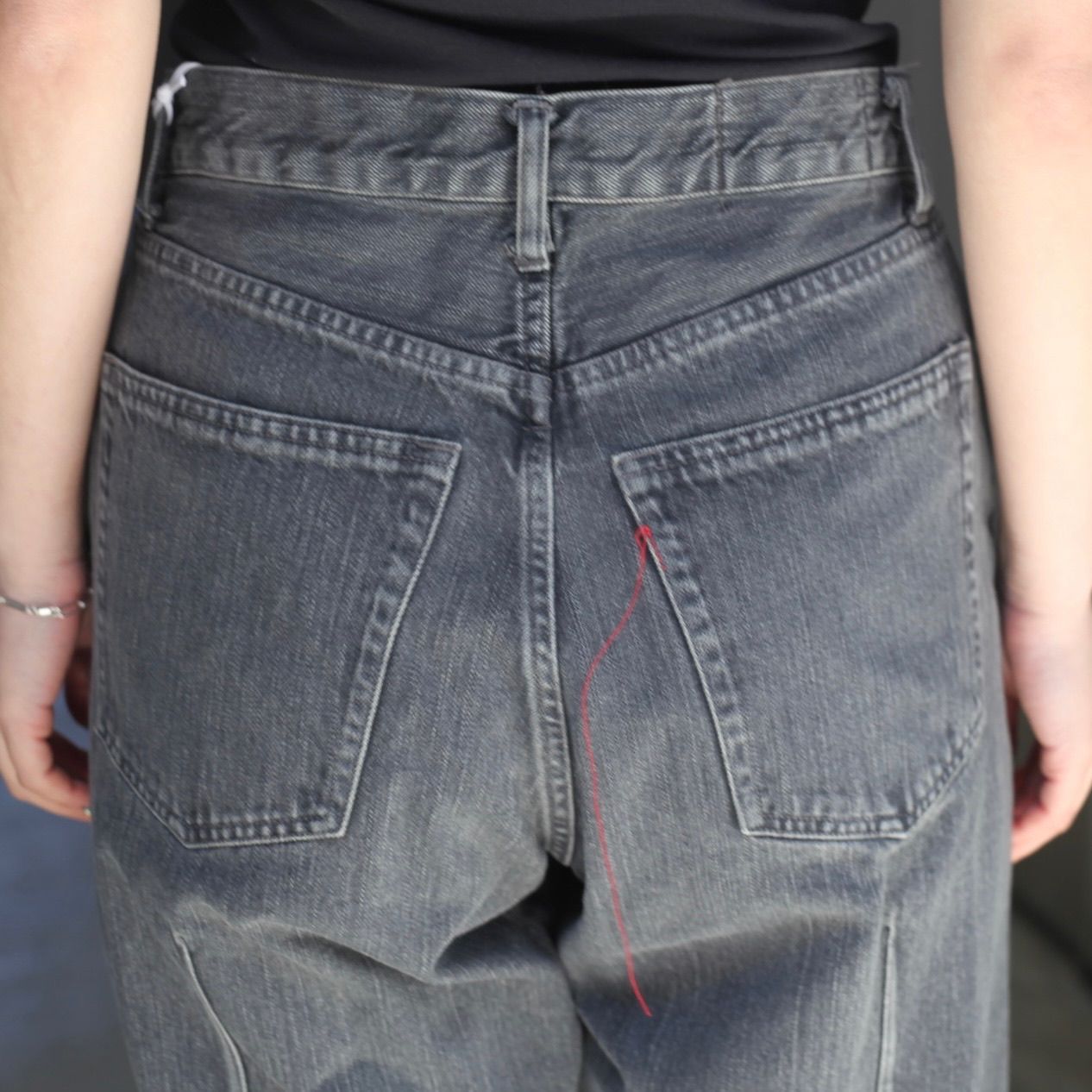 【残り一点】Bleached Denim Wide Straight 5P Pants
