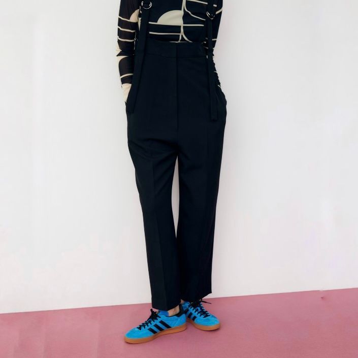 【残りわずか】Center Press Suspender Pants
