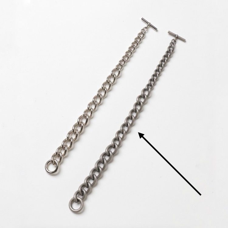 【残り一点】Gradation Chain Bracelet(BLACK)