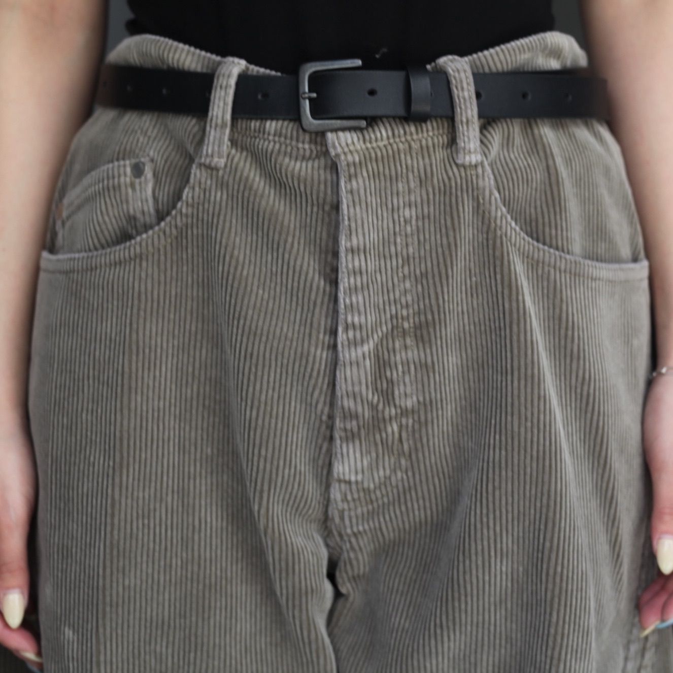 【残り一点】3D Twisted Wide Leg 5P Pants