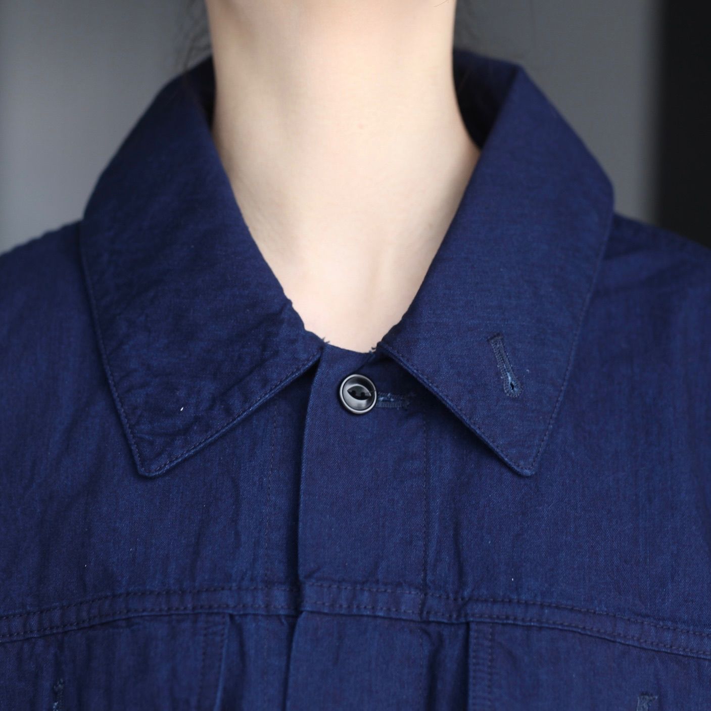 【残り一点】6ozデニムブルゾン(ONE WASH)