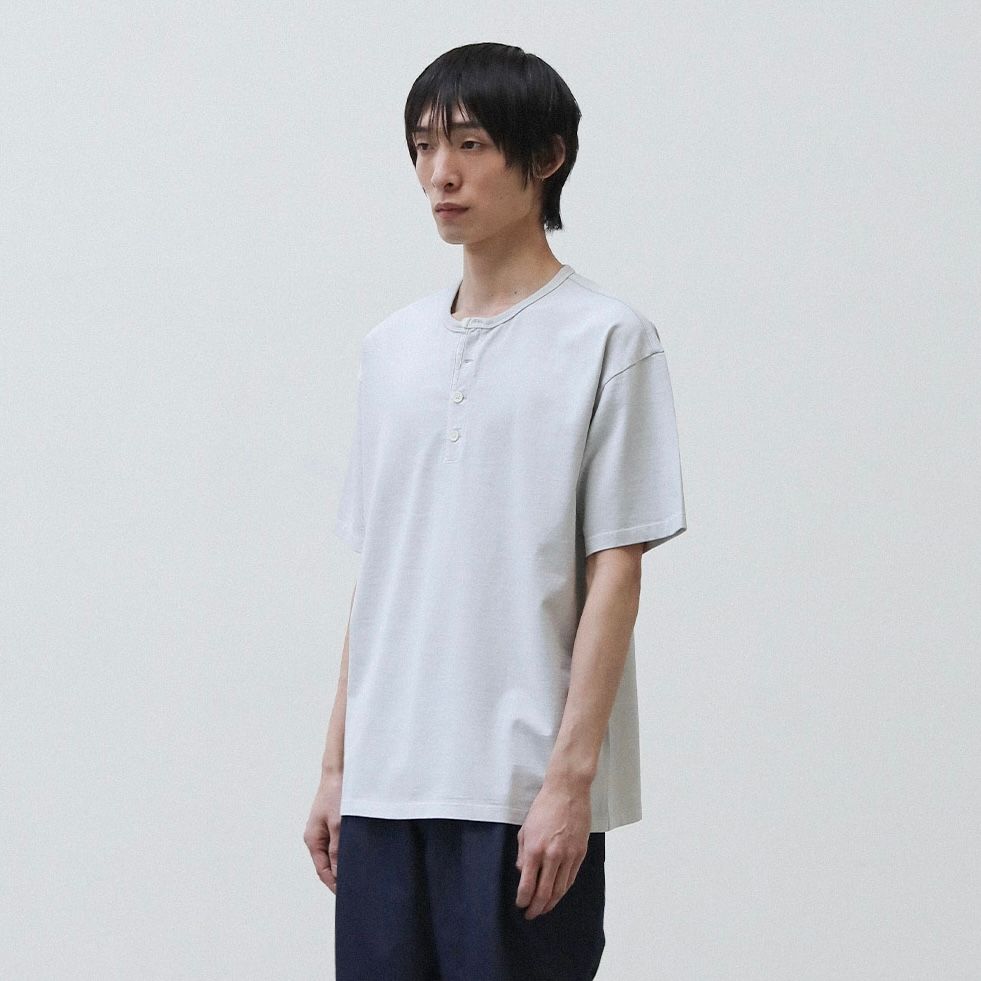 【残り一点】French Henry Neck Garment Tee