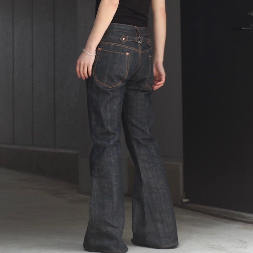 残りわずか】Musty Faded Bell Bottom Denim Pants 28(S) | 新品