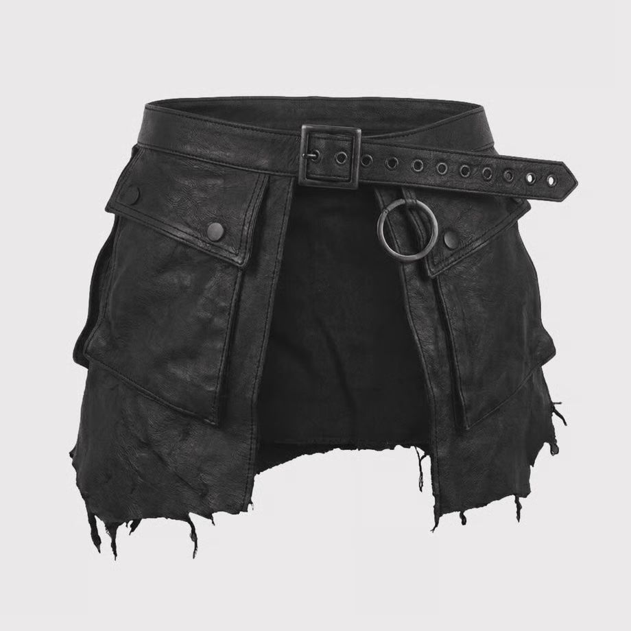 【再販売通知受付可能】Cargo Kilt(VEGETABLE TANNING PIG LEATHER)