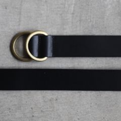 【再販売通知受付可能】Ring Belt Wide(BLACK×GOLD)
