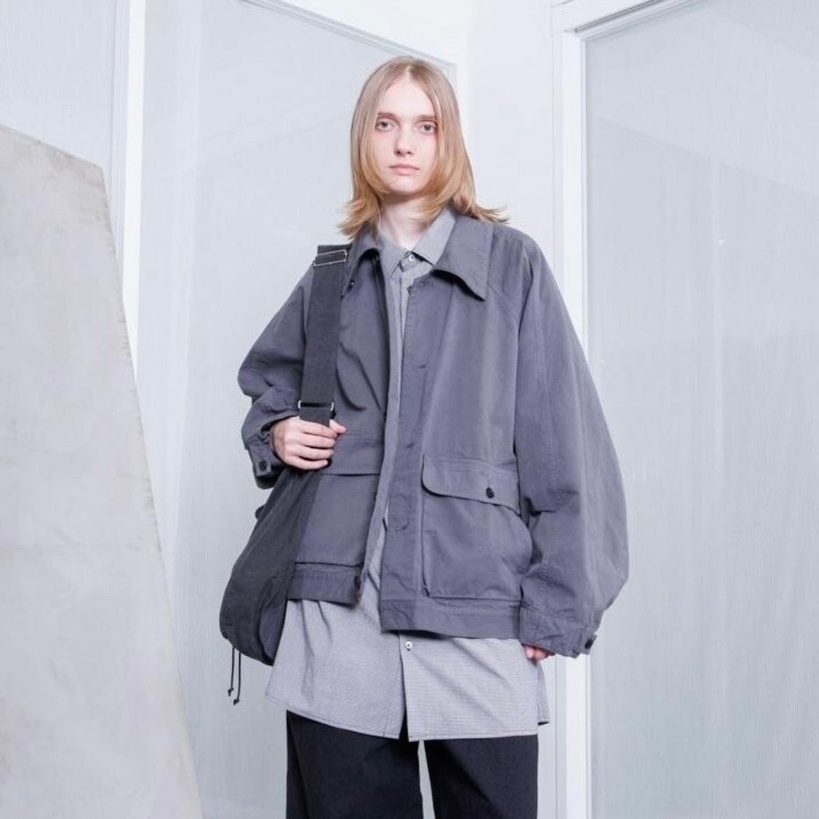 【残り一点】ガーメントダイオーバーサイズブルゾン