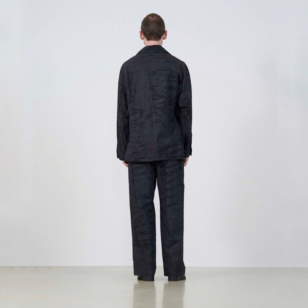 【残り一点】Photo Printed Cotton Gabardine Car Jacket