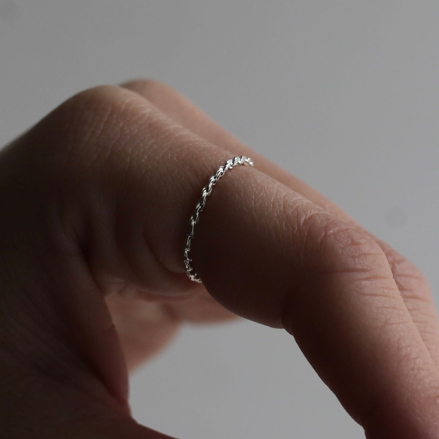 【残り一点】Rope Chain Ring(1.6mm)